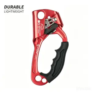 Aluminum-Magnesium Alloy Right-Hand Ascender, High-Load-Capacity Heavy-Duty Rock Climbing Gear for Mountaineering, Rope Access Activities, SRT Rope Access, with Secure Grip Rescue Tool Sports Portable