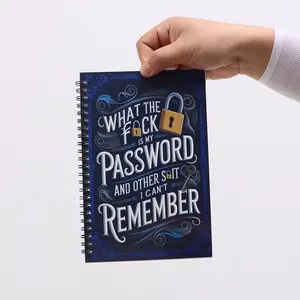 Elegant Practical Password Journal, Ideal for Daily Diary Lovers, Office Life Scenarios, Perfect Small Gift for Friends & Family, Spiral Notebook Journal