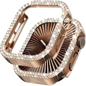 Bling Case for Apple Watch Series 11 10 46mm 42mm 45mm 41mm 40mm Diamond Protective Cover Bumper Protector for iWatch series 10 9 8 7 6 Smart Watch Accessories Screen Protectors Accessories Protection