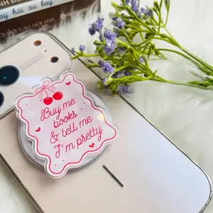 Buy Me Books Magnetic Kindle Grip Acrylic Phone & Kindle Stand for Book Lovers, Cute Reader Gift, Bookish Aesthetic Accessory