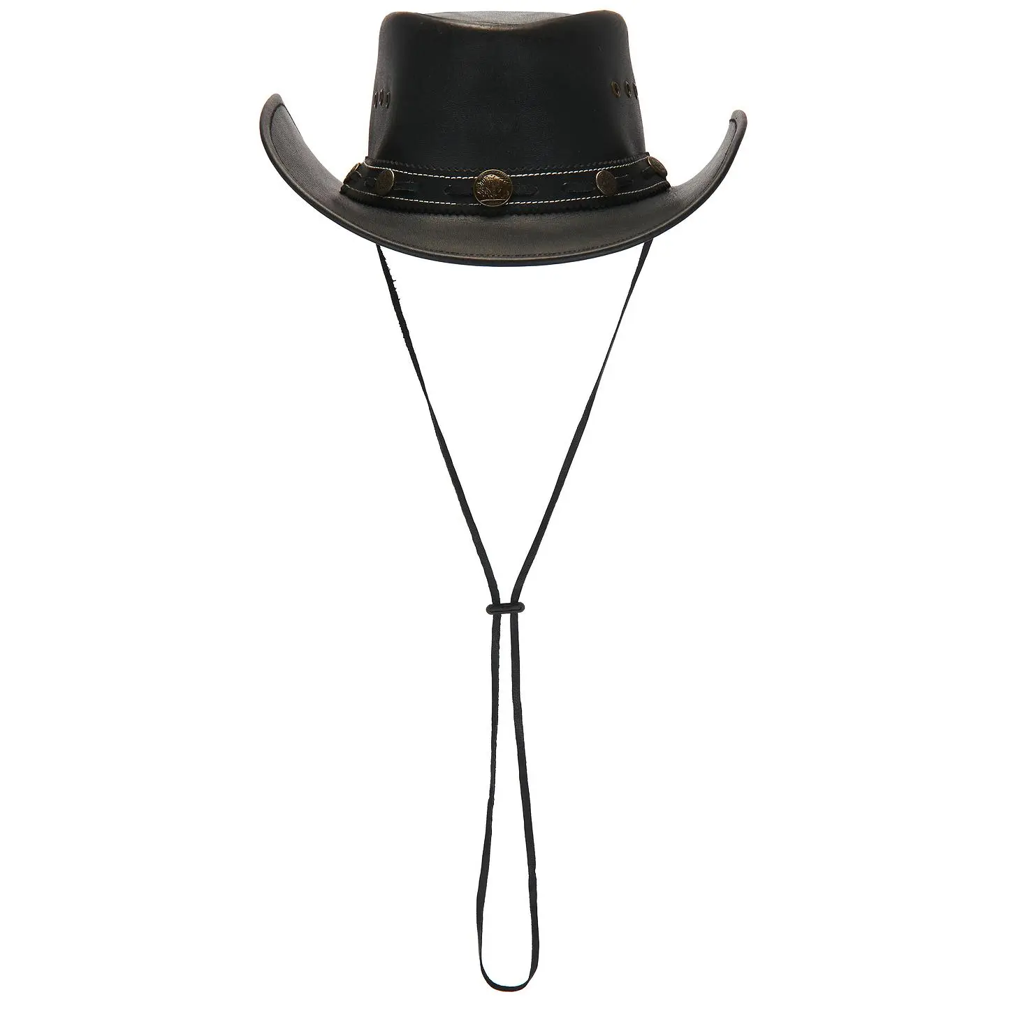 LAMARQUE x REVOLVE Dollie Leather Cowboy Hat in Black