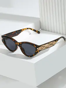 Vintage Cat Eye Frame Sunglasses, Trendy Casual Sunglasses for Women, Fashion Accessories for Everyday Use and Outdoor Activities, Trendy Styling Sunglasses