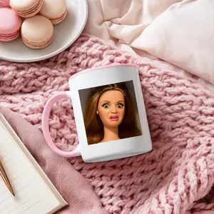 Disgusted Doll Face Mug WTF Barbie Accent Coffee Mug, Judgy Judging Barbie 11oz 15oz
