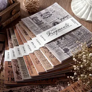 Retro Artistic Vintage Charm Tearable Journal Decoration Material Paper, Random One Pack, Perfect for Scrapbook Materials, Creative Projects & Note-Taking