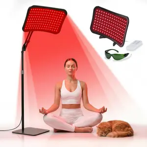 Back in Stock: Infrared Light Therapy Skin Lamp with Detachable Stand - Premium Self Care Product for Neck Pain Relief, Muscle Treatment, Stress Relief - Therapeutic Panel for Face & Body