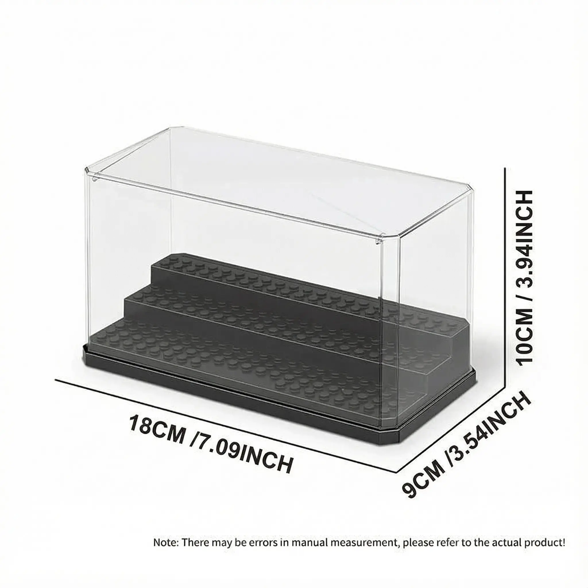 Transparent Acrylic Display Box Set, Dustproof Cover for Building Blocks, Dolls & Collectible Figurines, Unisex Storage Cabinet, No Battery Required, Collectible Figures