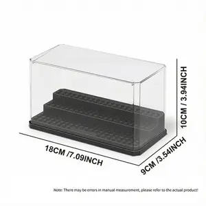 Transparent Acrylic Display Box Set, Dustproof Cover for Building Blocks & Dolls, Unisex Storage Cabinet, No Battery Required