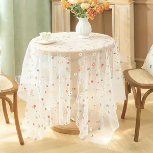 Boho Floral Mesh Curtain, & Champagne Top, Handmade Fabric, Home Decor, Wedding Arch, Party Decoration, Living Room, Bedroom