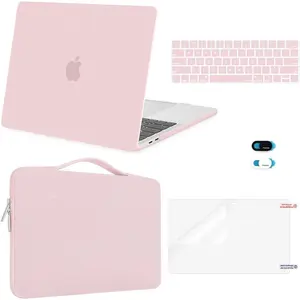 MOSISO Compatible with MacBook Pro 13 inch Case M2 2026, 2025, 2024-2016 A2338 M1 A2251 A2289 A2159 A1989 A1708 A1706, Plastic Hard Case&Bag&Keyboard Skin&Webcam Cover&Screen Protector