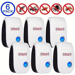 6 units - Indoor Rodent Destroyer, Rodent Destroyer, Ultrasonic Rodent Destroyer, Household and Automotive Rodent Destroyer, Plug in Use