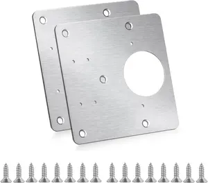 Cabinet Hinges Repair Plate,Stainless Steel Hinge Repair Brackets Kit,Kitchen Cupboard Door Hinge Repair Plate Kit Includes Fixing Screws,Protect Wooden Kitchen Cabinet Door,