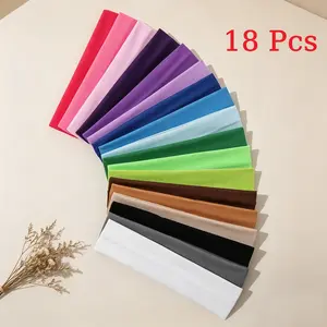 Women's Elastic Sports Headbands, Multi-Color Sweat Absorbing Hair Bands, Non-Slip Yoga Running Fitness Hair Accessories, Breathable Sweat Wicking Headbands for All Seasons