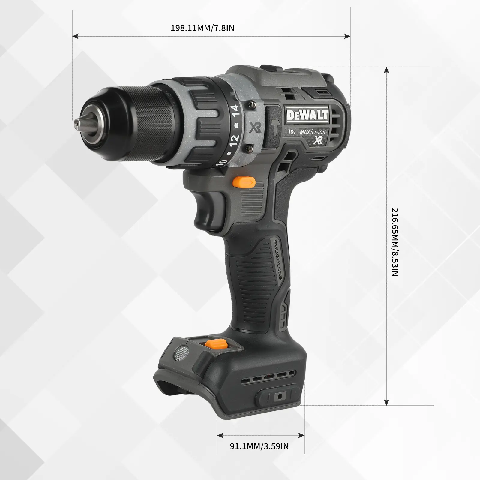 18V DEWALT DCF85M Electronic Hardware Drill - McLaren Collaboration 18V Power Drilling Tool for DIY, Drilling & Fastening Tasks (Diy Power Tools Included)