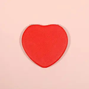 Macaron Soft Cream Series Heart-Shaped Dual-Sided Makeup Mirror, Pocket Mirror, Handheld Portable Mirror, Unisex, Gift-Ready
