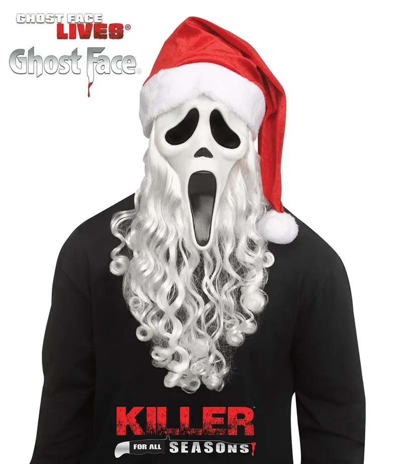 Santa Ghostface® Mask - Scream - Licensed Costume Accessory - One Size