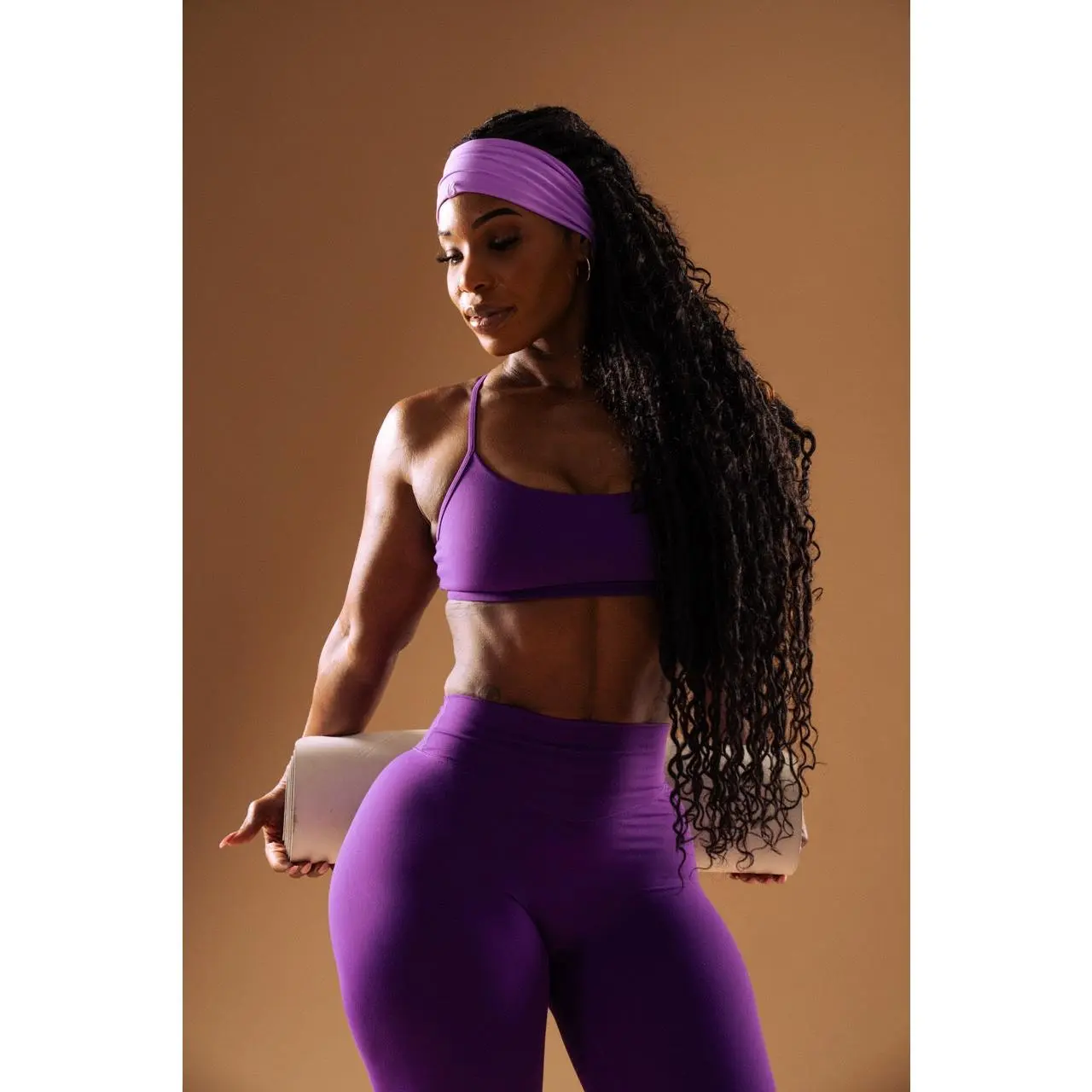 Reversible Sports Bra - Grape Jelly and Lava Print