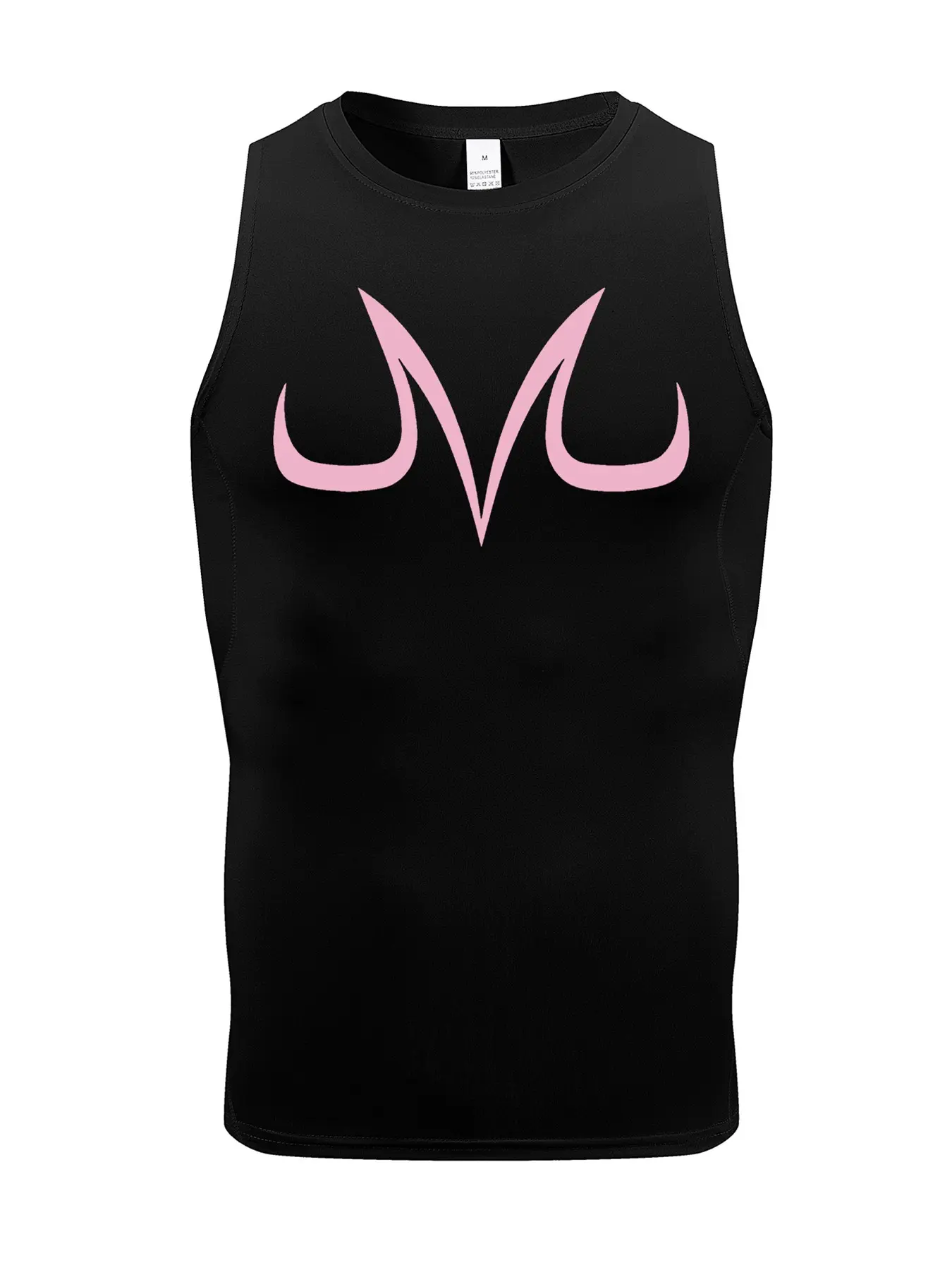 Men's Regular Fit Graphic Print Round Neck Sleeveless Top, Quick Drying Breathable Sleeveless Sports Vest for Summer, Activewear Sleeveless, Basketball Running Gym Training