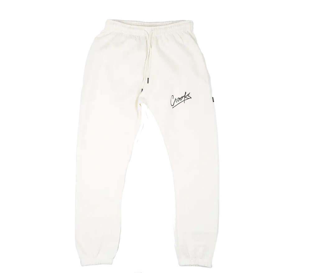 Crooks & Castles Logo Sweatpant Joggers Natural