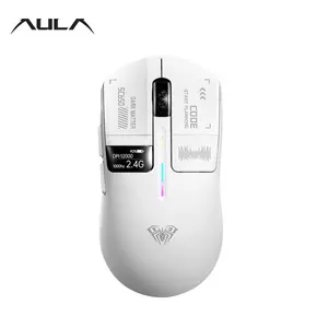 Aula Sc650 Lightweight Gaming Mouse, Wired/wireless Triple Mode, Smart Screen Display, RGB Lights, Low Latency, 6 Dpi Levels, Windows/MAC/iOS Compatible