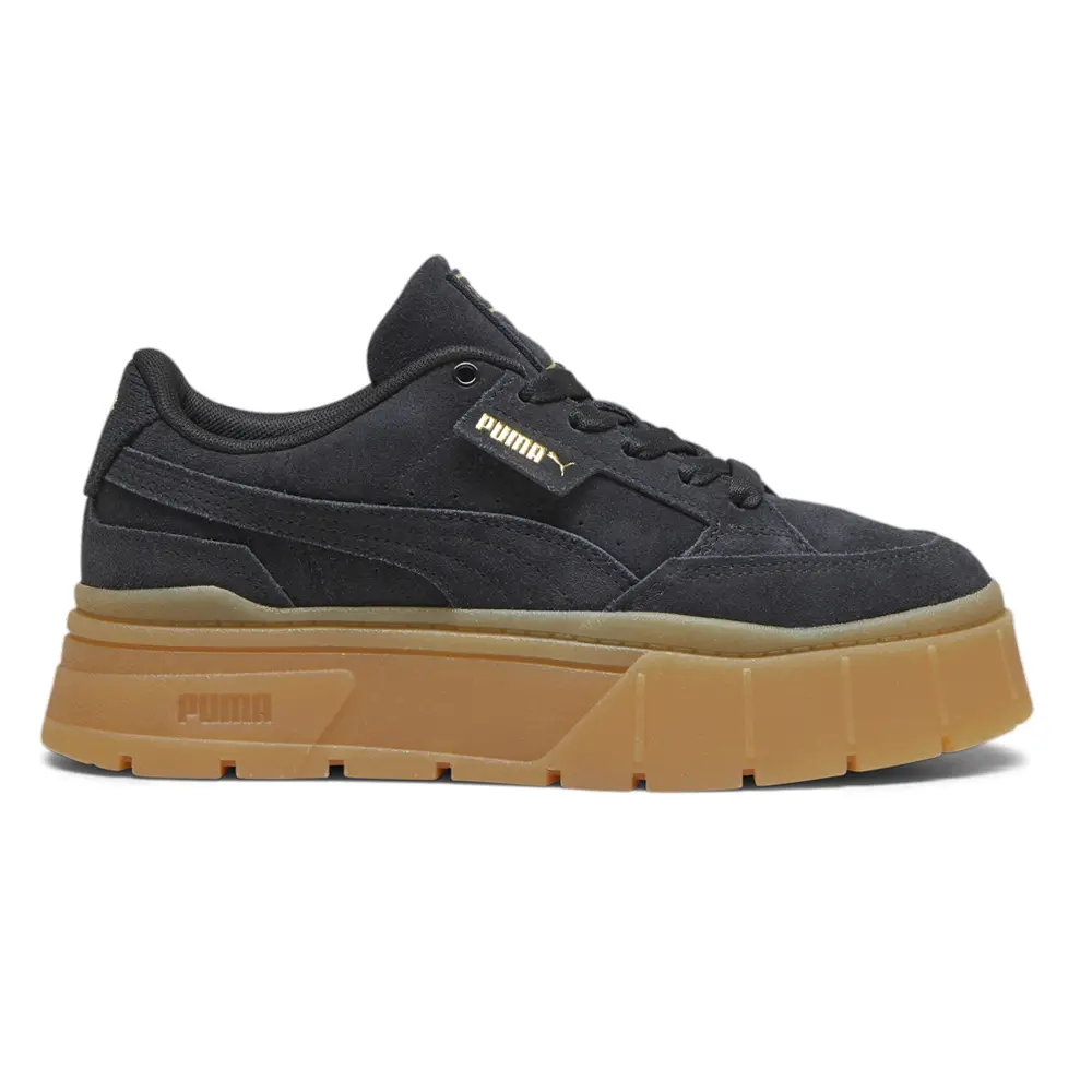 PUMA Womens Mayze Stack Soft Winter Platform Sneakers Shoes Casual - Black