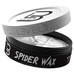 L3 Level 3 Spider Wax - Long Lasting & Strong Hold Gel for Haircare - Fiber Texture Wax Improves Volume & Texture -  Matte Hair Wax - L3VEL3