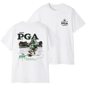 PGA Championship 2026 Shirt, 108th Golf Tournament Newtown Square Pennsylvania Tee, Vintage Golf Mascot Graphic Shirt, Golf Fan Gift, Unisex Sports Apparel