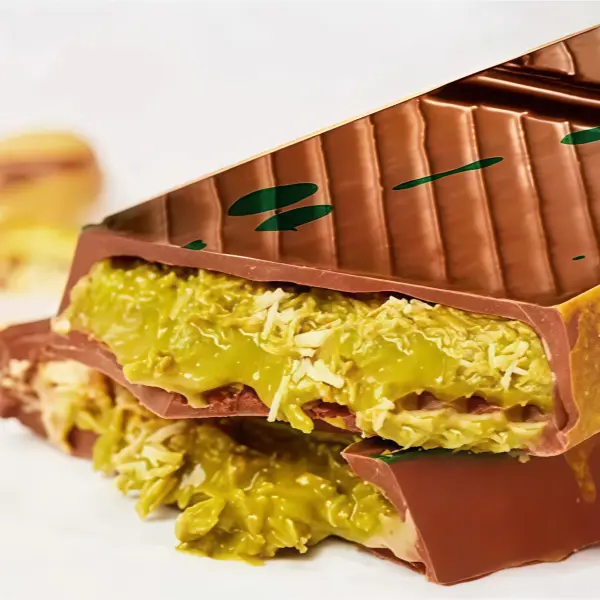 Dubai Chocolate Bar Pistachio I Viral Chocolate Bar with Pistachio Cream and Kataifi, 6.7oz (190g) Dessert Snack