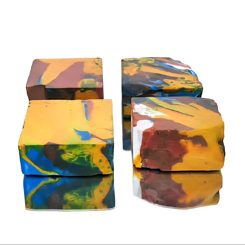 Set of 4 Uniquely Dyed Gym Chalk Blocks Set of 4 Uniquely Dyed Gym Chalk Blocks