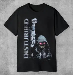 Disturbed Metal Shirt Retro Ten Thousand Fists Merch Regular Fit Cotton Tee HY4232