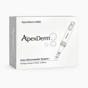 ApexDerm M-8-S Beauty Pen  Kit with Storage Case & 10 Spare Parts (18pin*5+36pin*5)