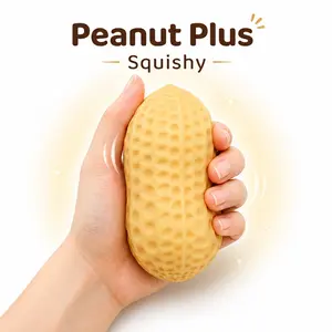 Peanut Squishys, Peanut Stress Balls, Decompression Squeeze, Squeeze Luck Squishys,Cute Squeeze Dough Ball Stress Relaxation Hand Toys,Soft Dough for Party Favor, Stress Relief Fidgeting