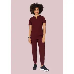 5 Pocket Notch Neck Top Wine