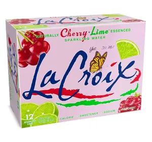 Water Sparkling Cherry Lime, 12 Fl Oz, 12 Pack