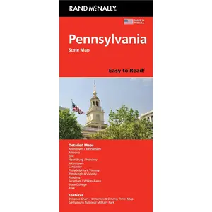Rand McNally Easy to Read: Pennsylvania State Map