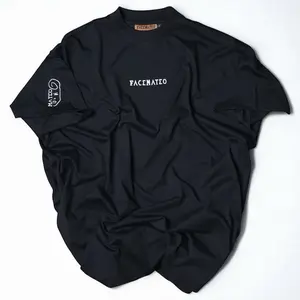 FaceMateo Essence Oversized Tee - Soft Premium Cotton with Chest Insignia & Signature Sleeve Detail for Confidence & Individuality Menswear