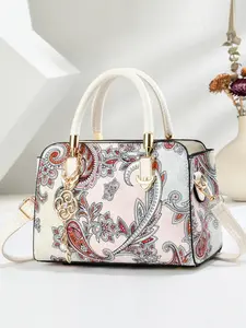 New Women's High-End Underarm Bag, Versatile Handbag, Fashion Vintage Style, Shoulder Bag, Elegant Floral Crossbody Bag, Embellished Shoulder Bag