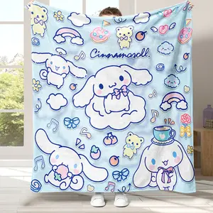 1PC Sanrio Family Cinnamoroll Flannel Blanket Super Soft Warm Non Irritating Reusable for Living Room Bedroom Office Dormitory 1PC Sanrio Family Cinnamoroll Flannel Blanket Super Soft Warm Non Irritating Reusable for Living Room Bedroom Office Dormitory
