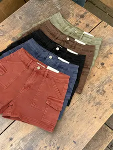 Classic Everyday Cargo Denim Shorts