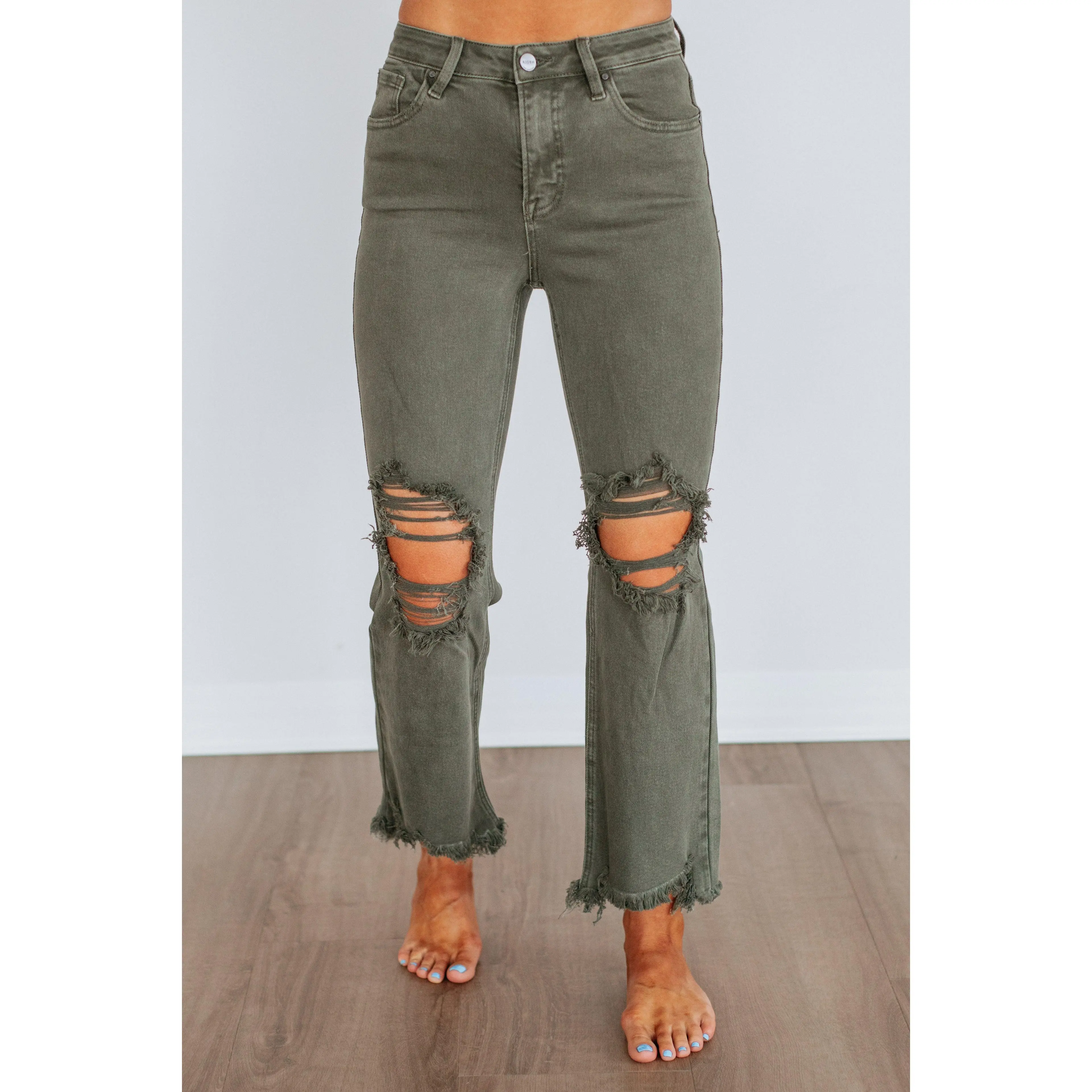 Rudy Risen Jeans - Dark Olive