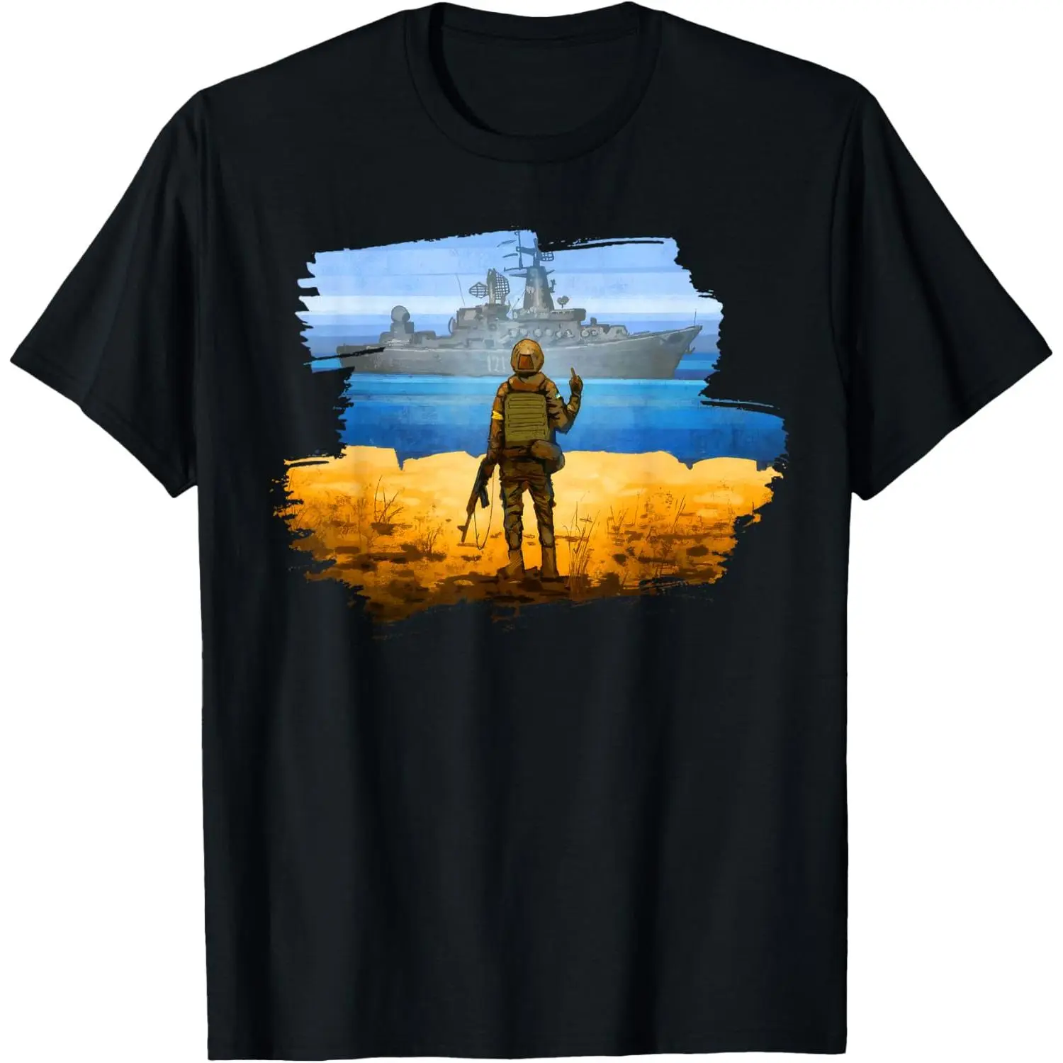 Ukraine Stamp Ukraine Postage Stamp Flag Ukrainian Pride T-Shirt Pure Cotton Graphic Tees Menswear Top: Gifts for Men & Women
