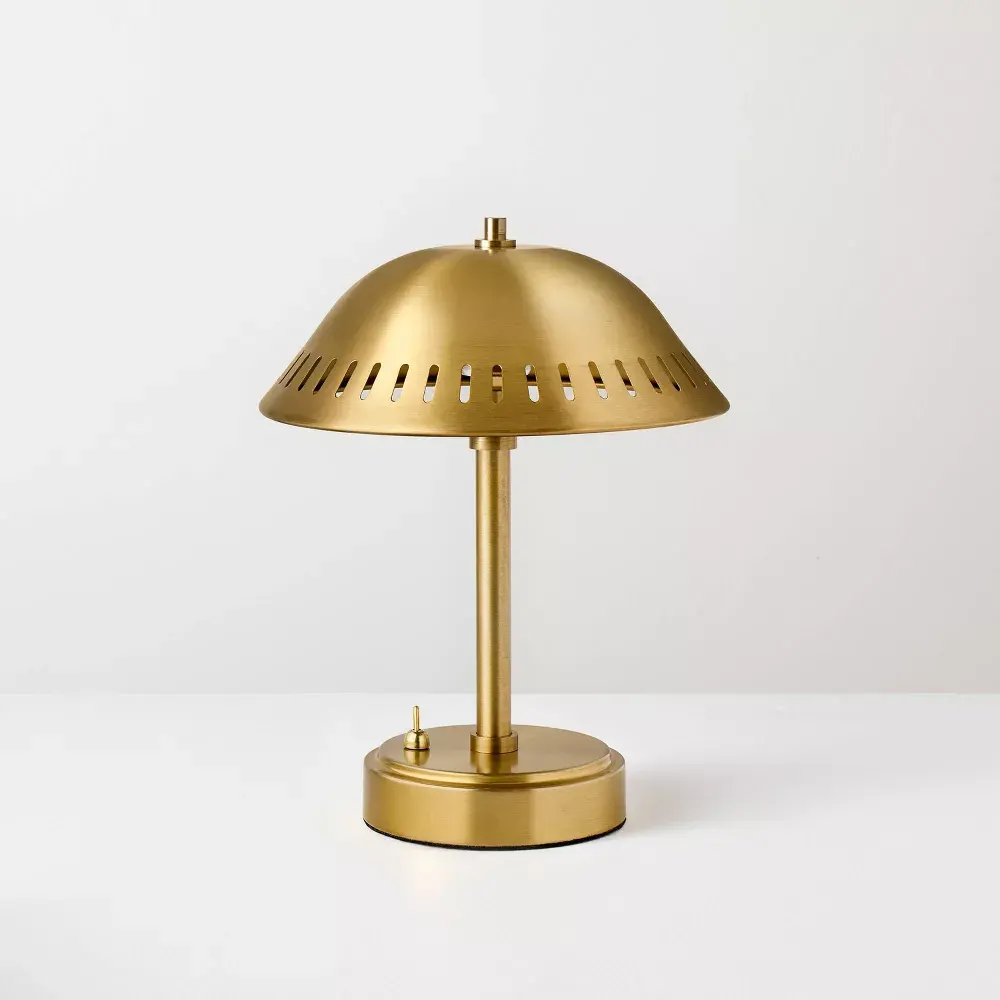 Portable Table Lamp Brass (Includes LED Light Bulb) - Hearth & Hand with Magnolia
