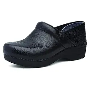 Dansko XP 2.0 Black Tooled Floral