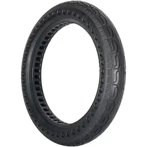 Bicycle Solid Tire 14x2.125 Airless Honeycomb Tire 14 Inch Explosion-Proof Anti-Puncture Tyre for Electric