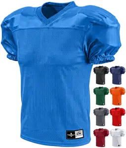 Exxact Sports Men’s Football Practice Jersey - Pro-Style, Lightweight, Breathable Mesh Football Practice Apparel for Men (Royal Blue)