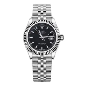 Rolex Datejust 36mm 116234 Stainless Steel & 18K White Gold Automatic Watch, Black Dial, Super Jubilee Bracelet WHP041507