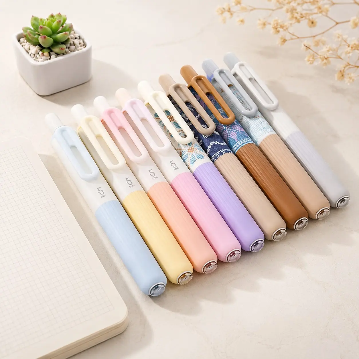 2026 Mini Pocket Pen 0.5mm Fine Point, Compact EDC Gel Pen Set for Nurses and Journaling, Quick-Dry Smooth Writing Disposable Pens, Small & Cute Design, Aesthetic Pens