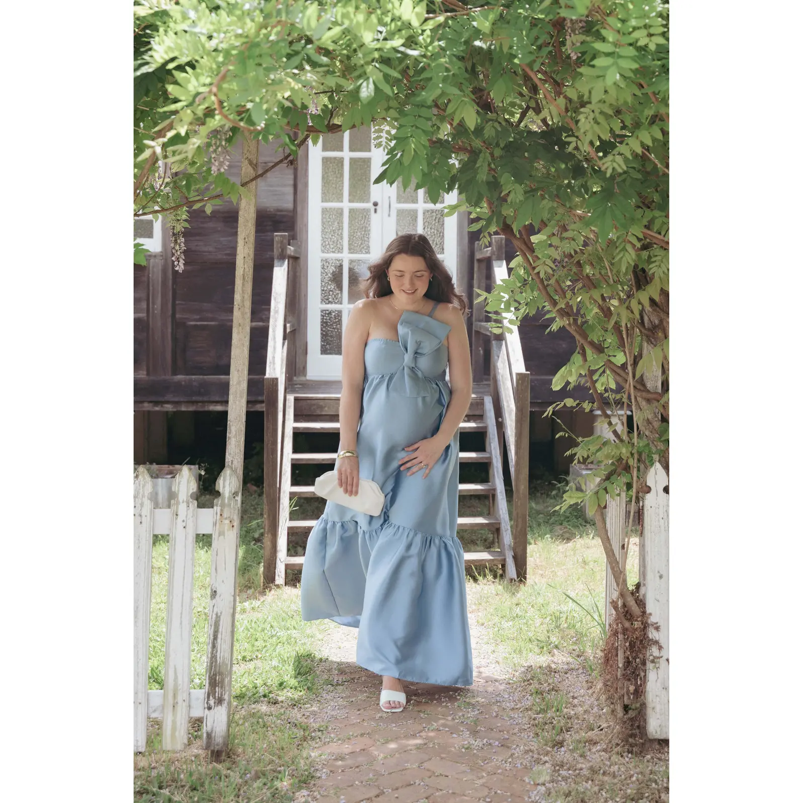 betina bow front maxi dress blue - Removable Bra Pads Black Plunge Neck Mini Color:Other Colors Double layered / good