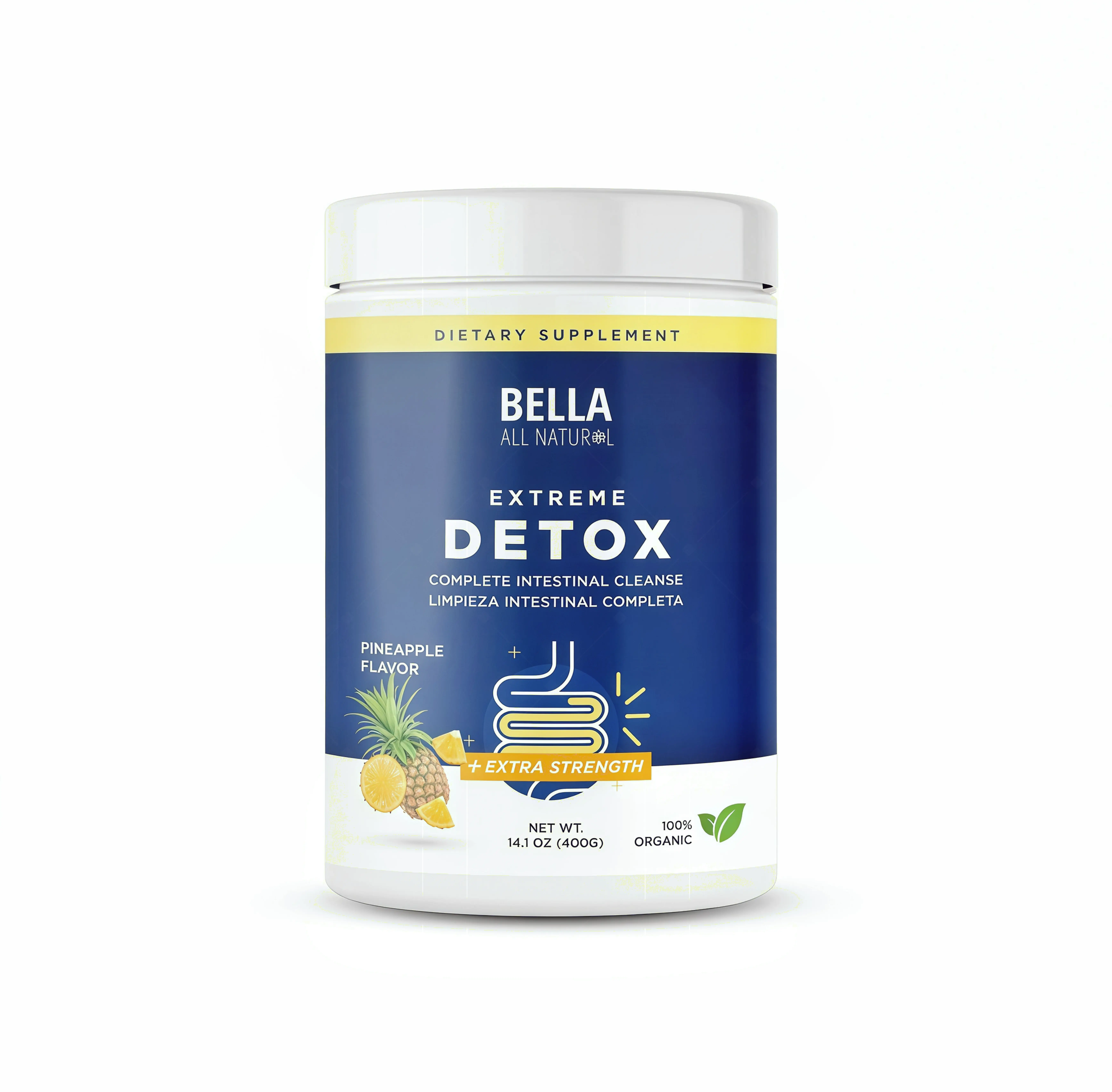 Bella All Natural Extreme Detox Powder TD (Pineapple)