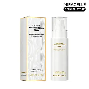 MIRACELLE Collagen Serum Mist with Vitamin B5 | Dual-Layer Hydrating Facial Spray for Glowing & Smooth Skin | Lightweight Moisture Mist 100ml hydrate makeup