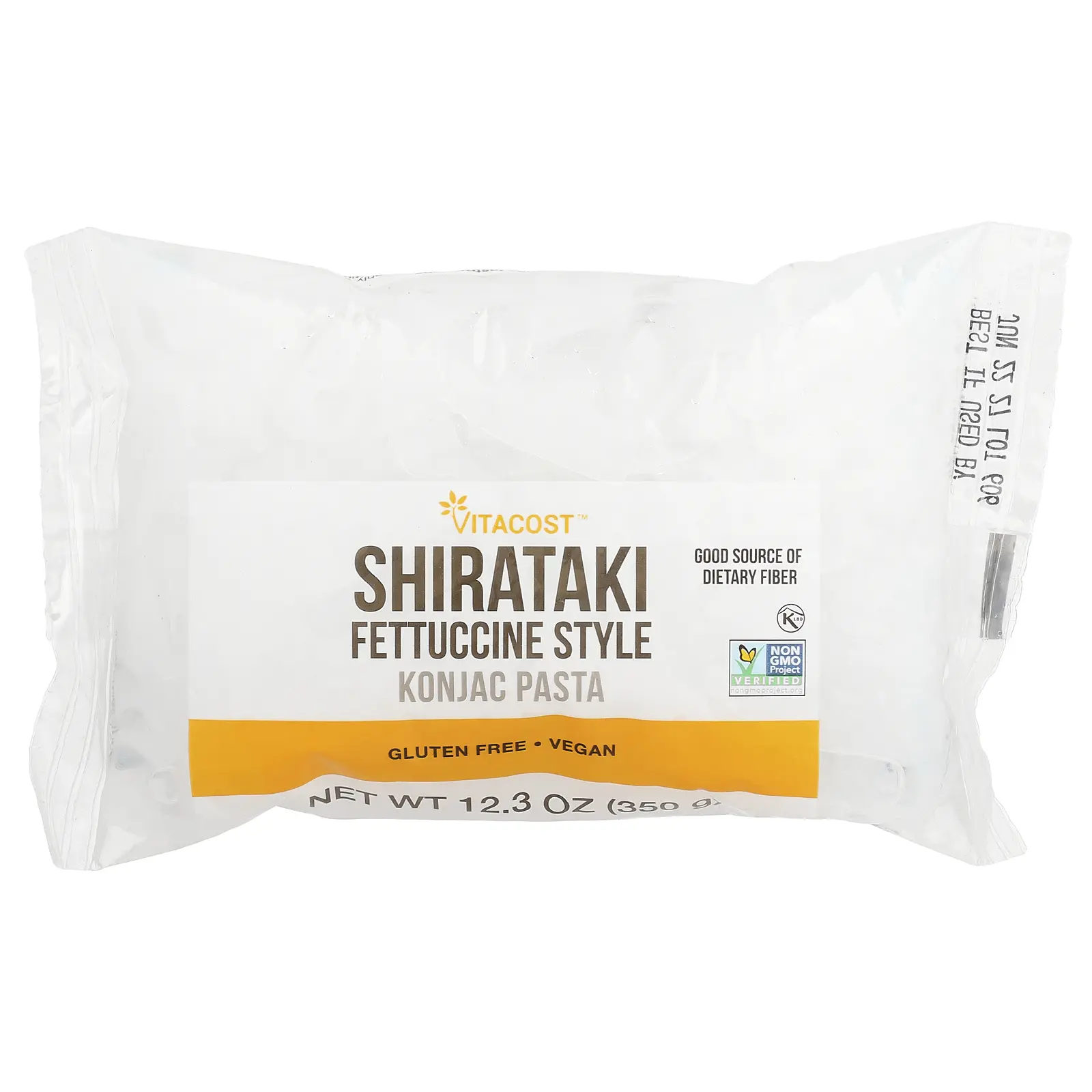 Vitacost Shirataki, Fettuccine Style Konjac Pasta, 12.3 oz (350 g)
